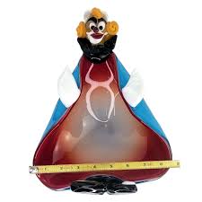 Rare Large Murano Glass Ashtray Unique Standing Murano Clown ...