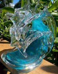 Glass Wave Sculpture | eBay