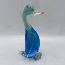 Murano Glass Duck 15cm (Chipped). (CAB)(s)