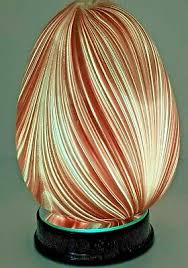 Hand Blown Art Glass Aventurine Hollow Egg Shaped Figurine ...