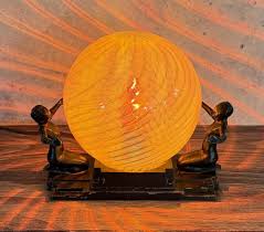 Sold at Auction: Frankart Art Deco Double Nude Lamp