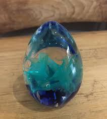 Swirl Glass Egg - Etsy UK