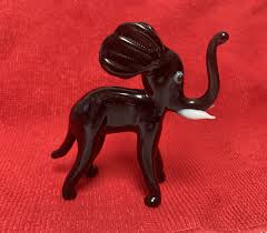 Vintage Murano Glass Elephant Figure Blown Glass Figurine | eBay