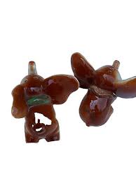 Vintage Japan Salt And Pepper Shakers 2 Piece Brown S Big Ears Short Nose | eBay