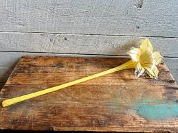 Murano Glass Lily Made in Italy Long Yellow Stem Large ...