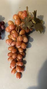 3 Old Vintage Plastic Clusters of Fruit Grapes & Leaves | eBay