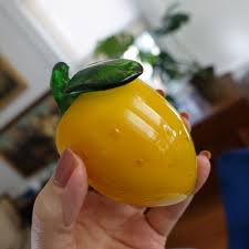 4 Vintage Hand-Blown Murano Art Glass Fruits & Vegetables ...