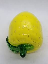 Vintage Beautiful Hand Blown Lemon With Bubbles Art. - Etsy