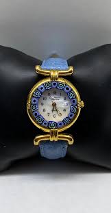 Vintage Murano Millefiori Watch Ladies Watch With Blue Band - Etsy India