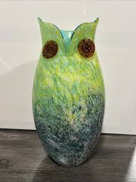 Murano Glass Owl Vase Hand Blown 13 Inches | eBay