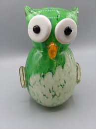 5 Inch Tall All Glass Owl - Etsy