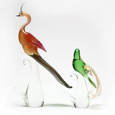 Two Murano Glass Birds of Paradise (Lot 1125 - From Deco to ...