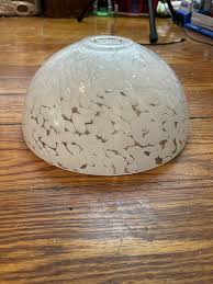 White and Clear Glass Dome Blown bubbles 10” Diameter 5 ...