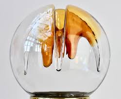 Rare Pair of Large Italian Textured Murano Glass Table Lamps by Kaiser Leuchten For Sale at 1stDibs | kaiser leuchten membrana