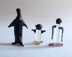 Buy 3 Vintage MINIATURE Blown Glass Penguins-studio Art Figures-wee-teeny Tiny Online in India - Etsy