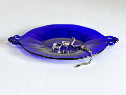 Antique Fostoria Lafayette Cobalt Blue/regal Blue Oval Dish ...