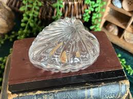 Vintage Heart Crystal Small Trinket Jewelry Box - Etsy