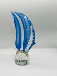 Vintage Arte Murano Icet Art Glass Fish Sculpture For Sale at 1stDibs