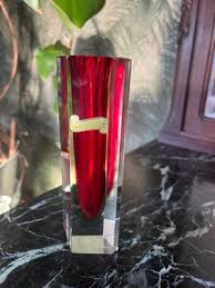 Vase in Faceted Murano Glass Sommerso by Flavio Poli, 1970s for sale at Pamono