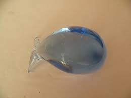 2 VINTAGE ART GLASS BLUE WHALES PAPER WEIGHTS HAND BLOWN | eBay