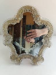 Old Mirror in Murano Artistic Glass (venezia) 50's - Italian ...