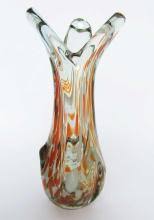 Sold at Auction: Vintage Italian Murano multi color crystal glass vase