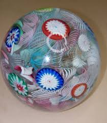 Fratelli Toso Murano Millefiori Threaded Ribbons Art Glass ...