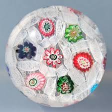 Antique 19th c. 2.4'' CLICHY Millefiori Cane Art Glass ...