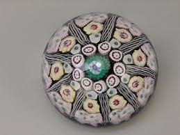Strathearn Paperweight 9 Spoke Cartwheel Millefiori ...