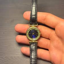 dainty vintage rare GUESS gold tone analogue bangle... | Depop