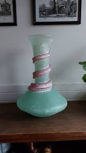 Large Scavo Vase With Wide Twisted Band, Very Heavy Vintage - Etsy