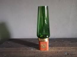 Swedish Candle Holder Brass Wood Glass Vintage - Etsy