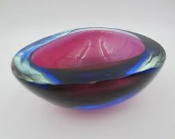 Cenedese Era Purple and Blue Murano Sommerso Art Glass Pear ...