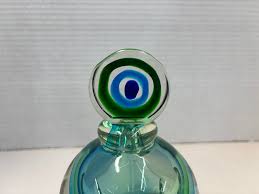Murano Sommerso Glass Perfume Bottle - Valley 65 Antiques