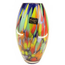 Stunning Makora Handmade Krosno Art Glass Vase Poland - Etsy