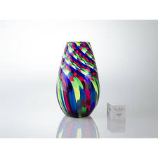 Handmade Murano Glass Twister Vase by Angelo Ballarin | Chairish