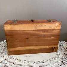 Vintage Cedar Wood Box, for Jewelry, Mementos, Treasures ...