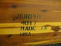 RARE BEAUTIFUL AUTHENTIC MURPHY MODEL #4017 CEDAR WOOD CHEST ...