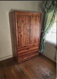 LARGE Rustic Antique Solid Red Cedar Wardrobe Closet, Armoire | eBay