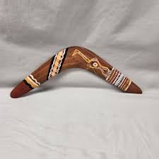 Vtg Dammans Melbourne Boomerang Handcrafted Hand Carved ...