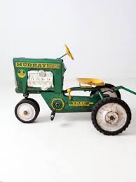Vintage Murray Push Pedal Tractor With Cart | Chairish