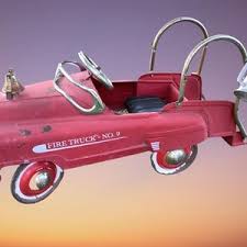 Radio Flyer Metal Fire Truck Peddle Car - Etsy