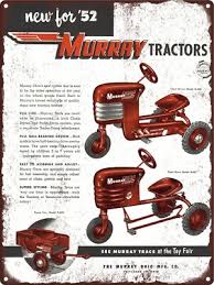 1952 Murray Pedal Car Farm Tractor Turbo Drive Dump H ...
