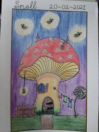 Hey, I wanted to draw a little mushroom house. So I did. : r ...
