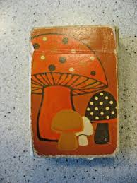 Vintage Mushrooms Mini Playing Cards Hallmark 1970's ...