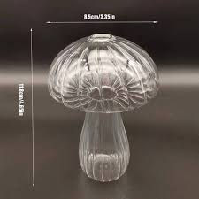 Mushroom Glass Bud Glass Vase Mushroom Flower Vase Mushroom ...