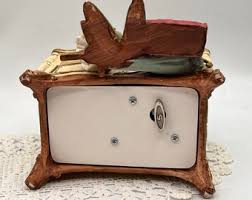 Vintage Music Box, Plays "somewhere Over the Rainbow" Faux Vanity, 2 Drawers Open, Gift for Her, Boudoir Decor - Etsy UK