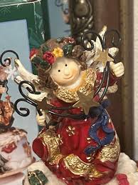 🚩Vtg Musical Angel Holiday Figurine Plays 'We Wish You A ...