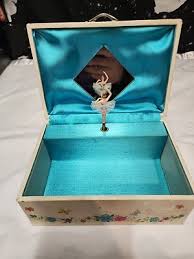 1967 Musical Ballerina Jewelry Box Treasure Chest Trinkets Crystals Treasures | eBay