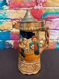 Vintage Stein - A Price Import from Japan - Men Drinking - Musical Stein | eBay